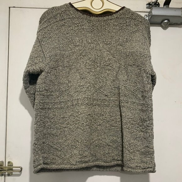 VINTAGE JACOB CHUNKY KNIT WOOL SWEATERS PATTERNS SIZE L - Picture 5 of 10